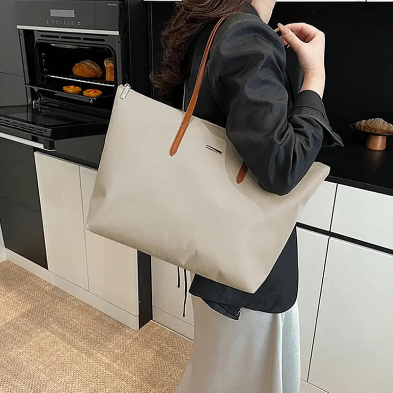 Nylon Tote Bag Large Capacity Bags Female Fashion Tote Shoulder Bag Class Work Bags 250704
