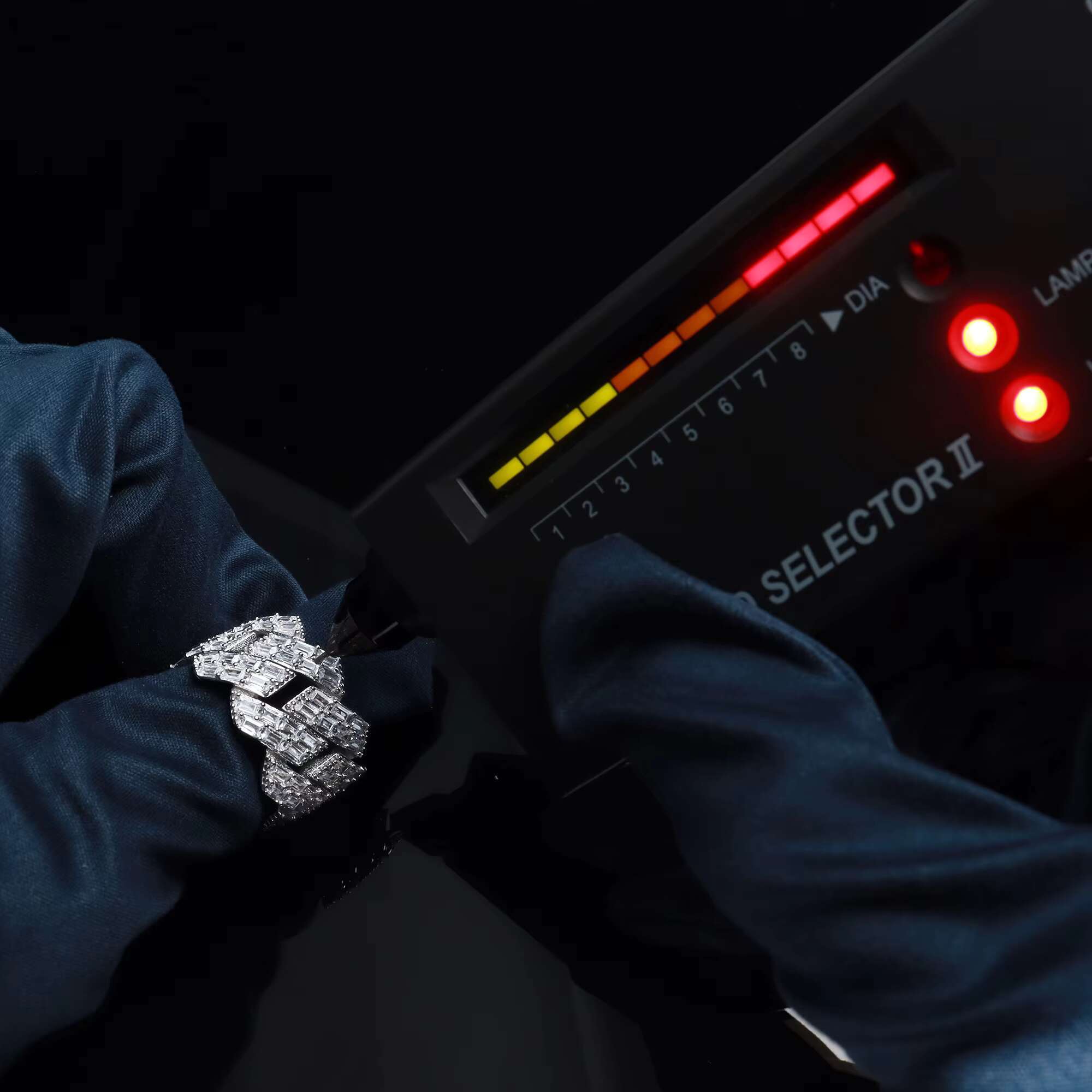 Bulk Sales New Style 925 Silver 2 Row Vvs1 D Color Moissanite Hip Hop Bling Jewelry Rings With Gra Certified