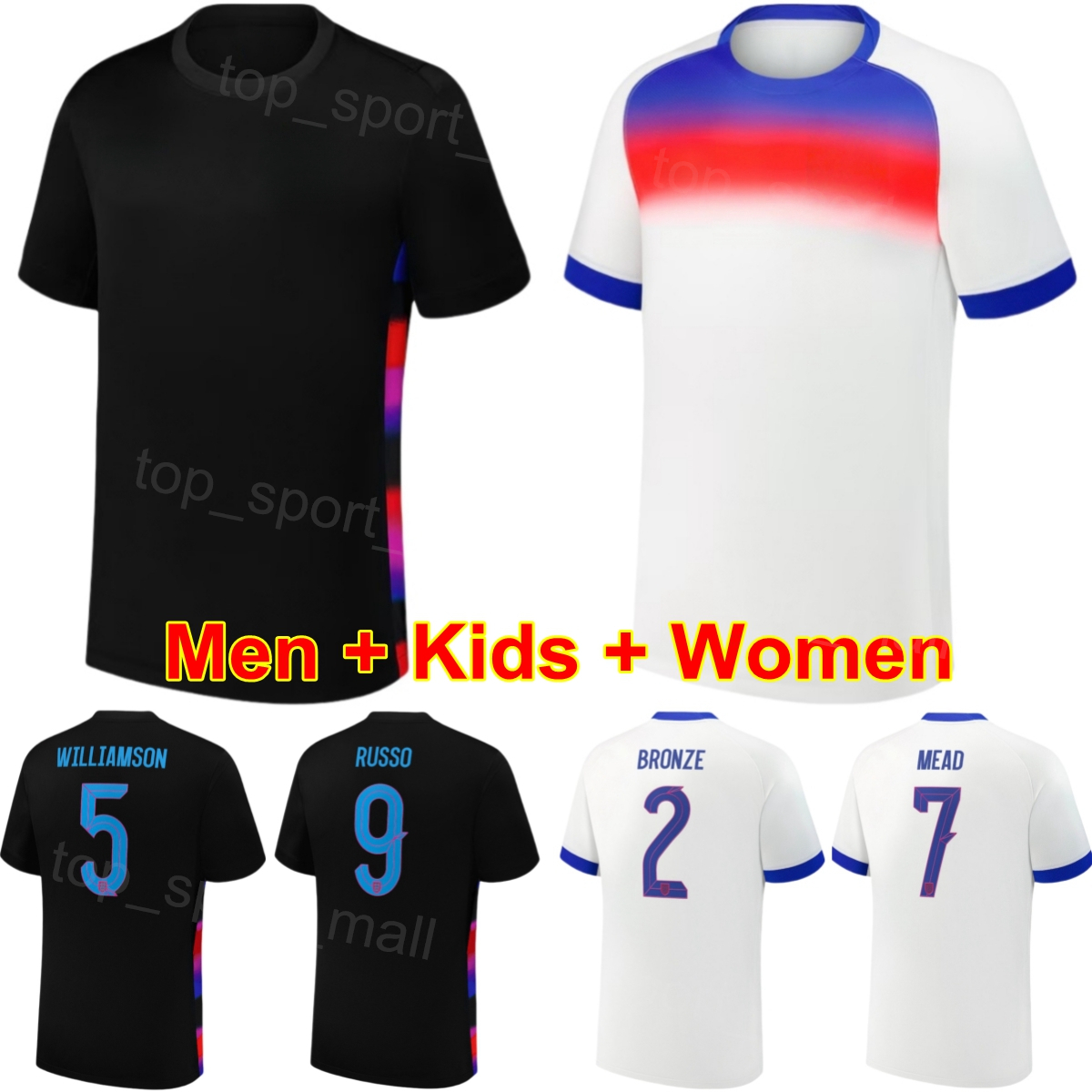 National 25 26 Women's Soccer 4 Keira Walsh Jersey Men Youth 8 Georgia Stanway 7 Lauren James 23 Alessia Russo 1 Hannah Hampton 10 Ella Toone Football Shirt Kits YingGuo
