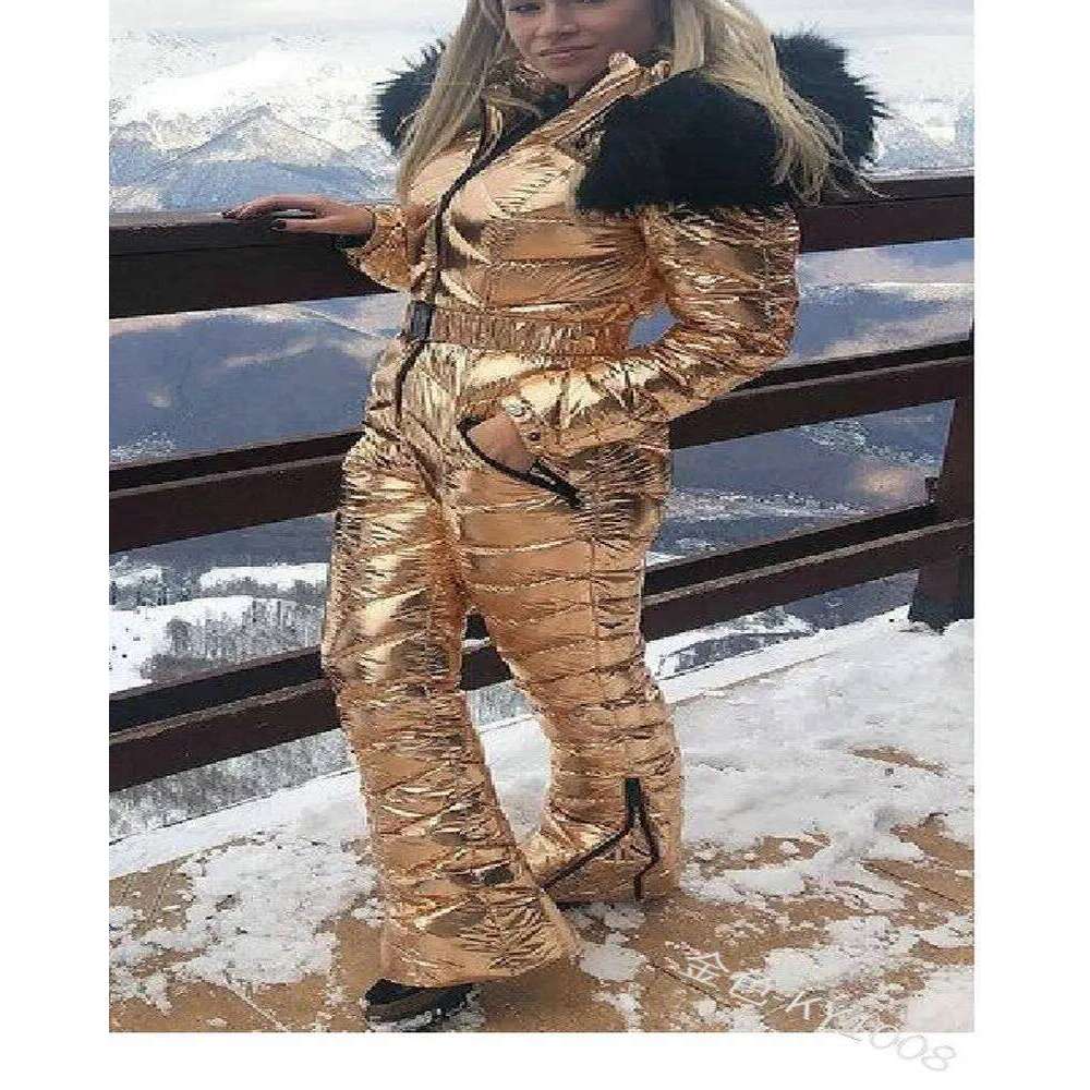 New Thick Warm Ski Suit Women Waterproof Windproof Skiing and Snowboarding Jacket Pants Set Female Snow Costumes Outdoor Wear