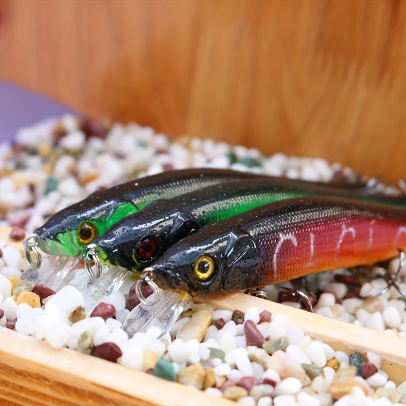 3PCSbox Japan Slow Sinking Minnow Fishing Lures 12cm 14g Jerkbait Bass Pike Carkbait Wobblers Swimbait Professional Bait 250708