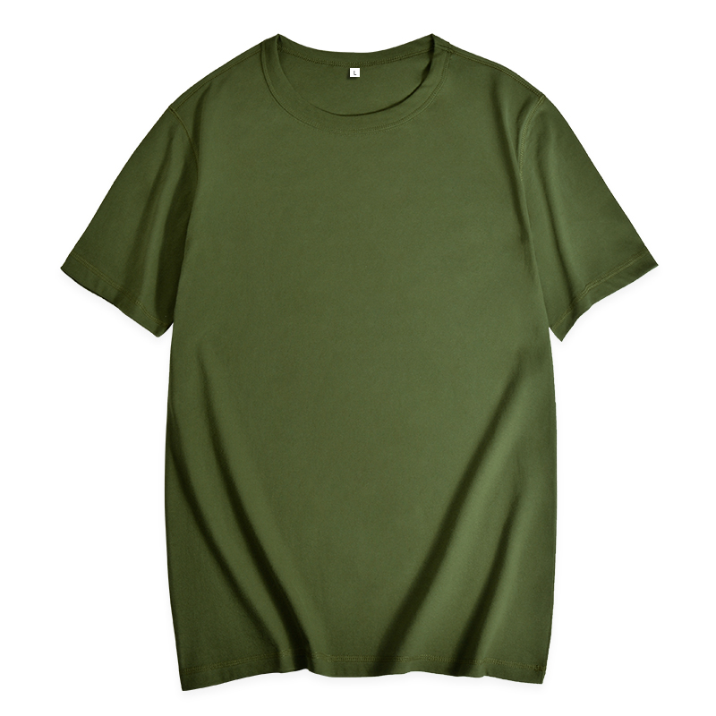 Kechao brand heavy cotton T-shirt heavy original cotton short-sleeved T-shirt summer high quality loose round neck shirt men's solid color clothe