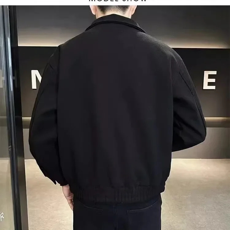 In Jackets Trendy Mens Winter Jacket Cropped Thickened Top Man Jacket Coats Casual Fashion Coat Thin Material Regular Fit 250708