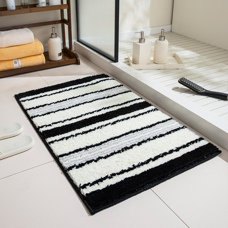 Designer floor mat bathroom door mat toilet water absorption non-slip premium carpet bedroom bedside blanket