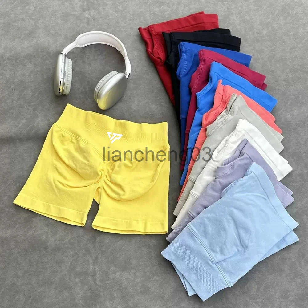 Kep That Pump Yoga Shorts KTP Gym Workout Pilates Cyklfitness Women Low Ribbed Band Scrunch Butt Seamless Breathable Shorts J251119O19M