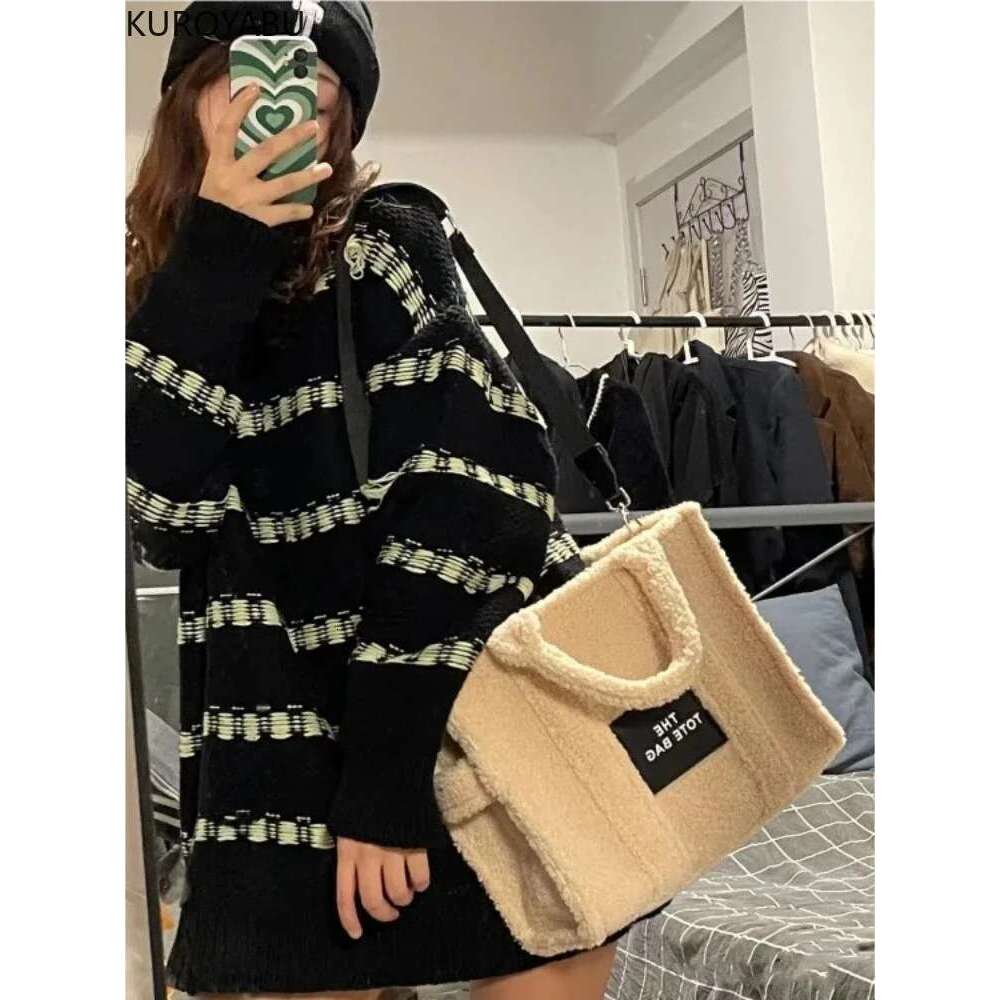 Handbag Lamb Wool Bolsas Para Mujeres Large Capacity Crossbody Tote Travel Top-Handle Bag Casual Fashion Y2k Bags