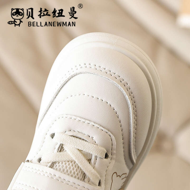 Children's White 2025 Spring and Autumn New Korean Style Girls' Sneakers Boys' Casual Sports Toddler Shoes