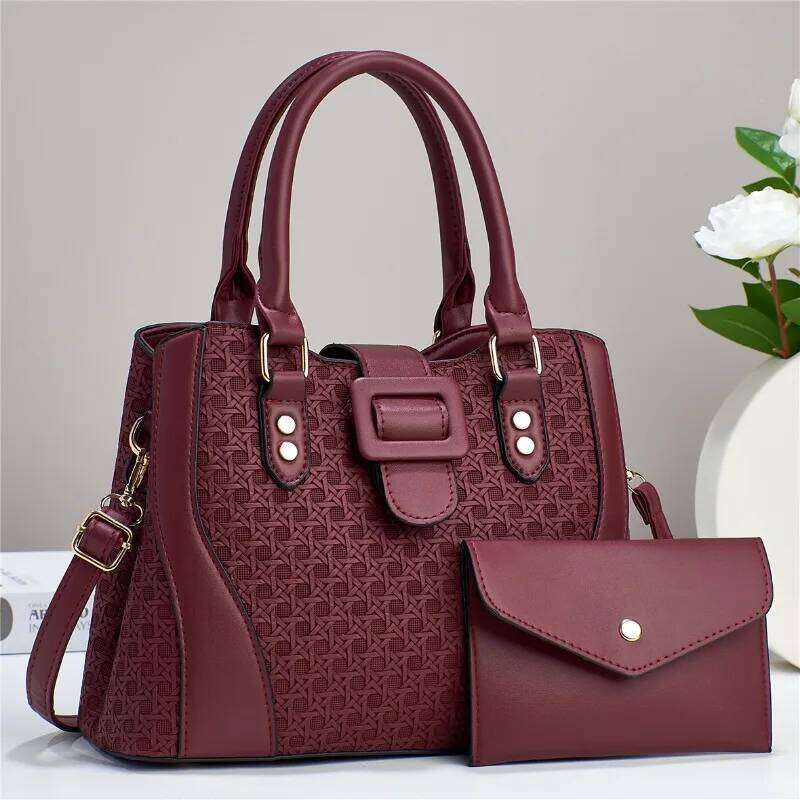 OLOEY Brand Designer Women'S Handbag Large Capacity Shoulder Luxury Bag Classic Retro Crossbody Bag Urban Commuting Tote Bag+wallet