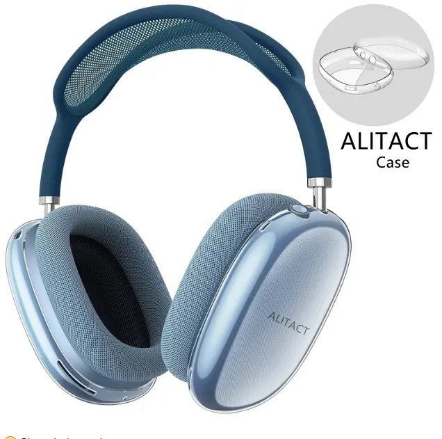 USA Stock for Air pods Airpods max ANC Metal max pro 2 3 4 Headband Headphone Accessories Transparent Waterproof Protective case Maxs Headphones Smart