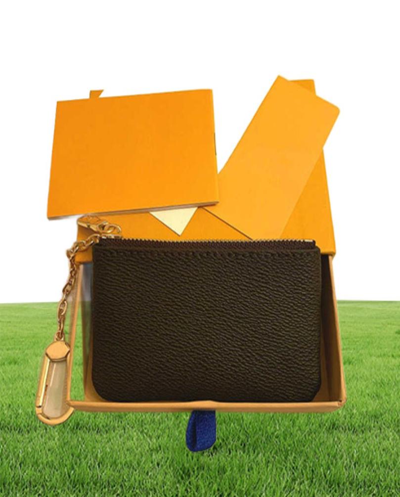 KEY POUCH POCHETTE CLES Designers Coin Purses Fashion Womens Mens Key Ring e Credit Card Holder Luxury Wallet Bags with box dust bag Serial number1404264