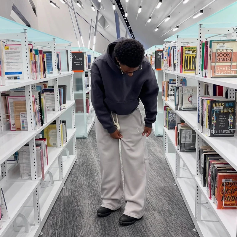 Y2K Men Joggers Gothic Trendy Double Waist Unisex Cotton Sweatpants Hip Hop American Style Retro High Street Casual Track Pants 250714