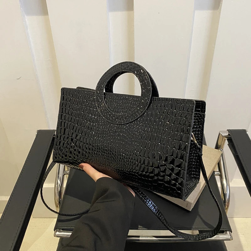 Womens Pattern PU Leather Handbags Green Square Bag Fashion Shoulder Messenger Bags Female Clutches 250704