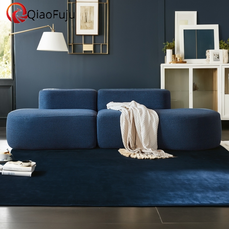 Modular sofa with unique design, stylish multi-person combination, modern and simple hotel apartment bedroom, vacuum compressed sofa, living room fabr