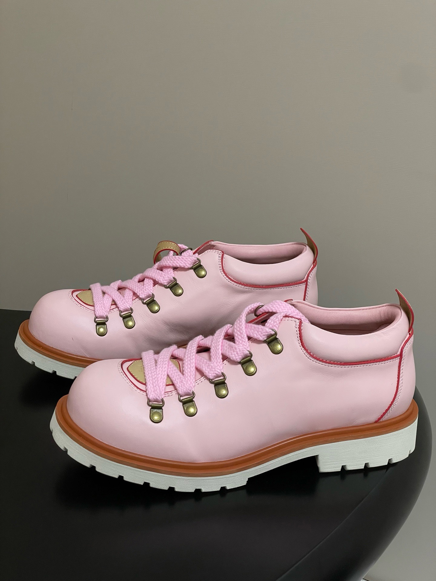 Remix derby boots couples lace up thick soled loafers for men and women Mary Jane small leather shoes latest derby shoes designer sponge shoes rubber soles