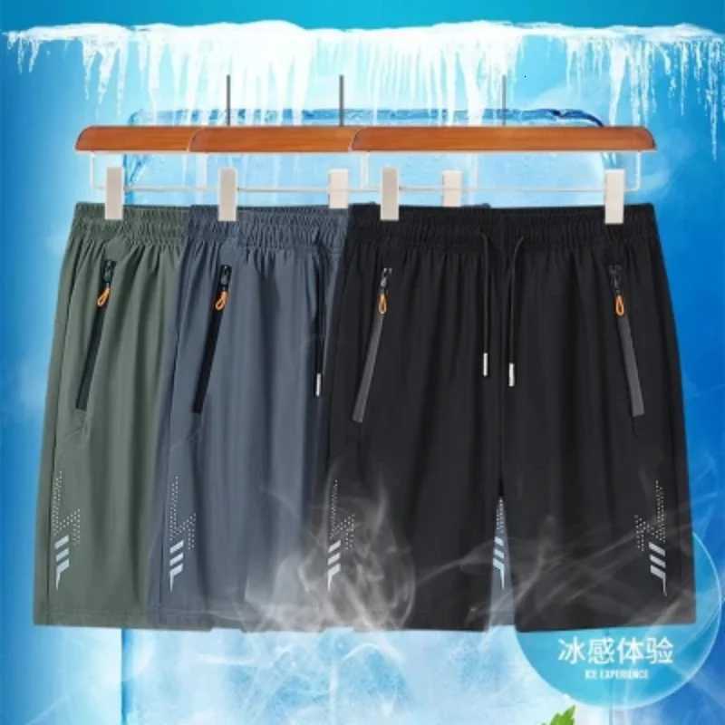 Pantaloncini Da Uomo Di Seta Di Ghiaccio Fresco Estivo Pantaloni Da 7 Punti Pan…