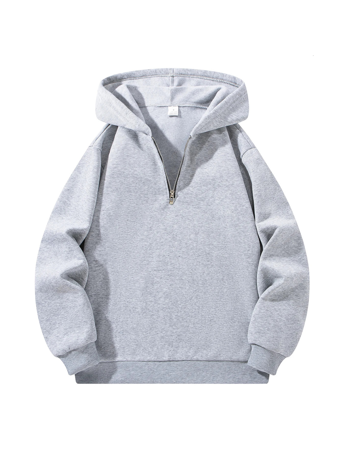 Mens Casual Sweatshirt Hoodies Long Sleeve Stand Collar Half Zipper Pullover Solid Sweatshirt Autumn Outdoor Streetwear for Men 250709
