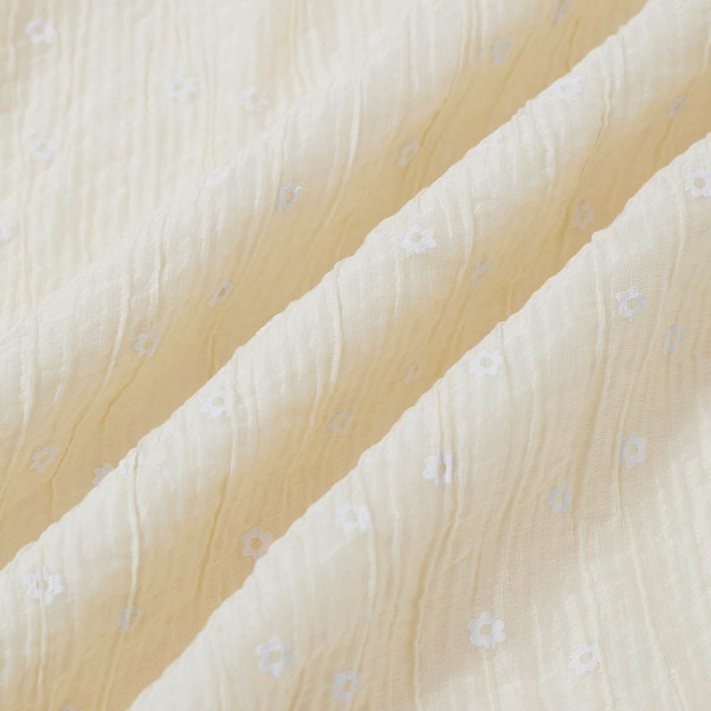 Casual Elegance Textured Denim-Like Patterned Skirt Featuring Chic Embroidery