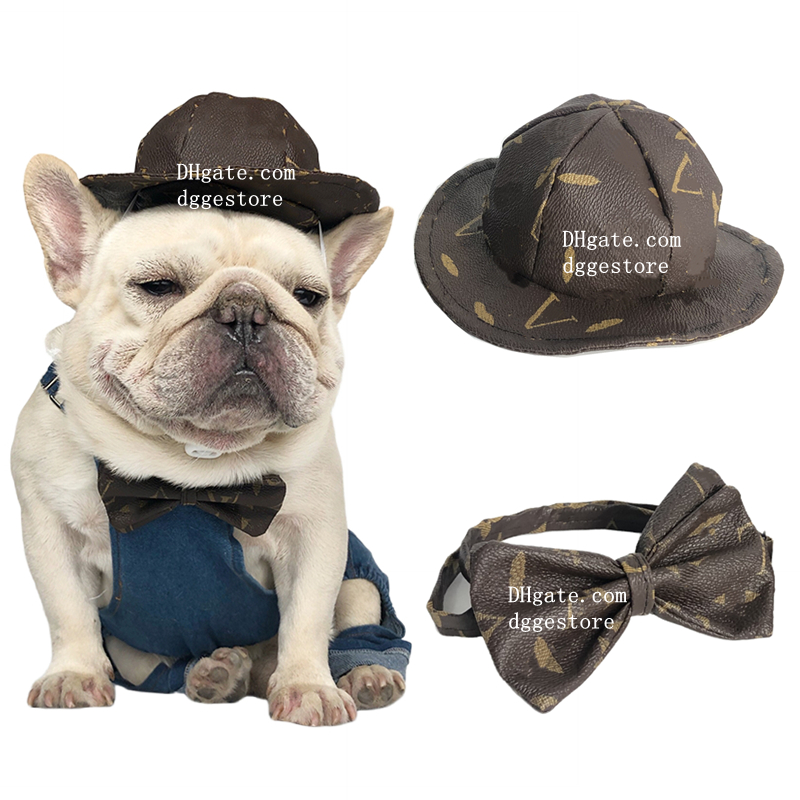 Luxury Pets Hats Designer Dogs Necktie Bowtie for Dog Cat Birthday Party Cosplay Party Decoration Photography Props Funny Pet Accessories Halloween Pet Costume 349