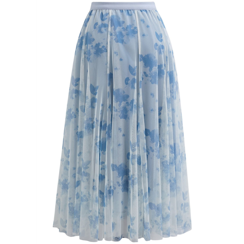 Fashion Forward Mesh Printed Skirt - Casual & Stylish Option