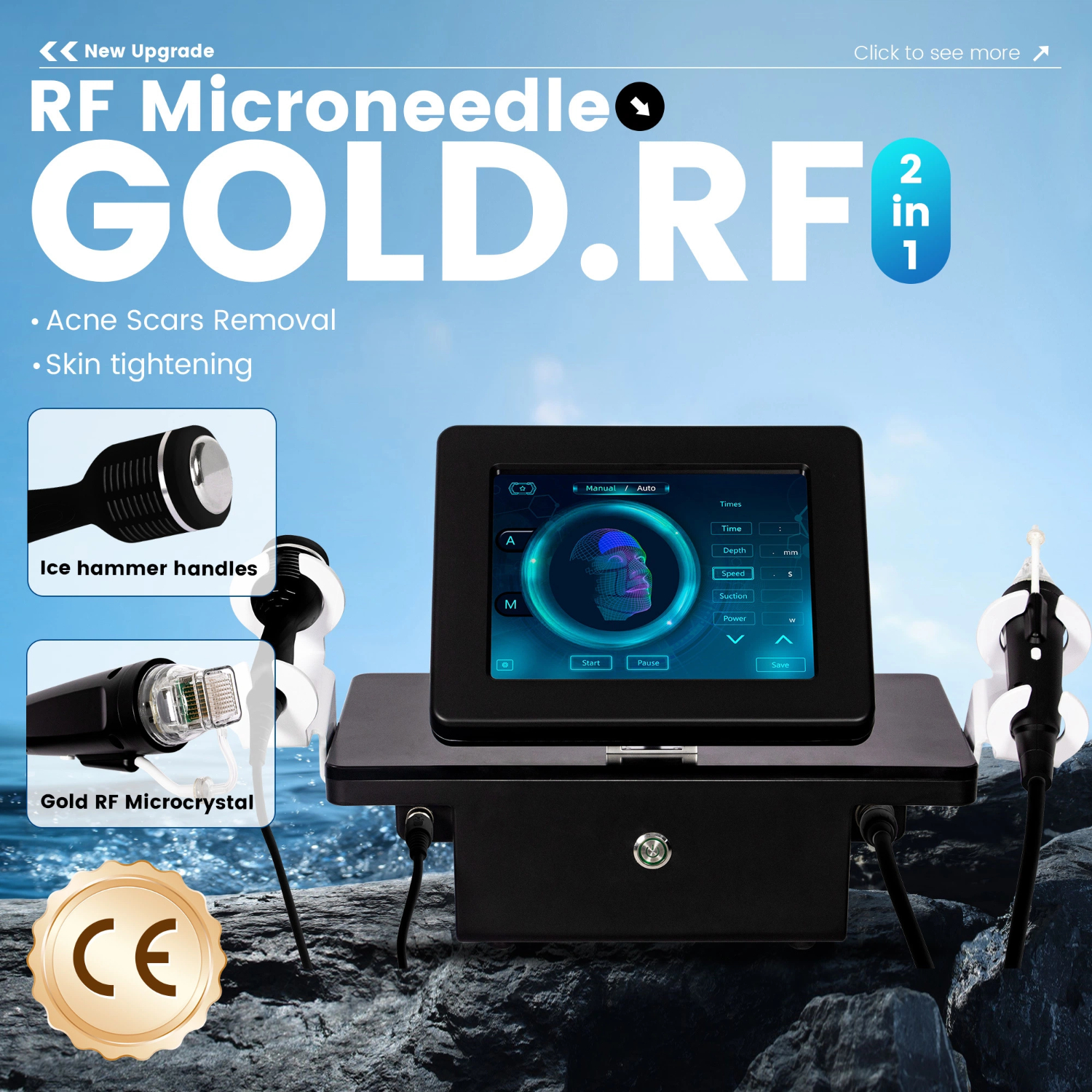 RF Microneedle 2 In 1 The Most Advanced Segmented Radiofrequency Machine The Most Popular Factretch Marks Removal Machine