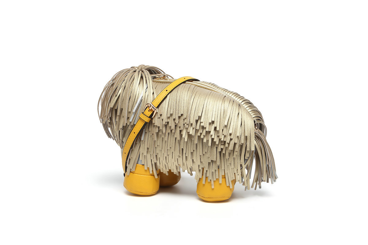 creative Chow chow design women shoulder bag funny tassel dog doll bag Novelty crossbody bag cute coin purses