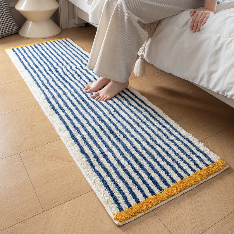 Designer floor mat bathroom door mat toilet water absorption non-slip premium carpet bedroom bedside blanket