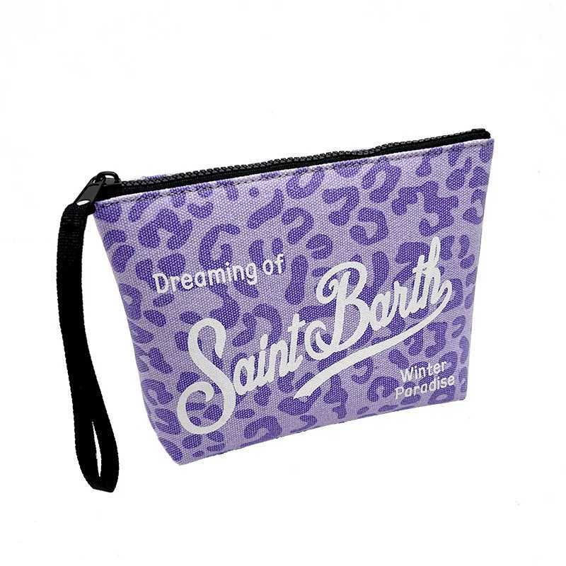 SAINT BARTH autumn and winter new handbag womens Clutch Bag leopard print canvas diving handbag