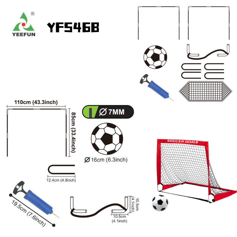 Fun at Home: Collapsible Soccer Goal Post with Net for Little Athletes
