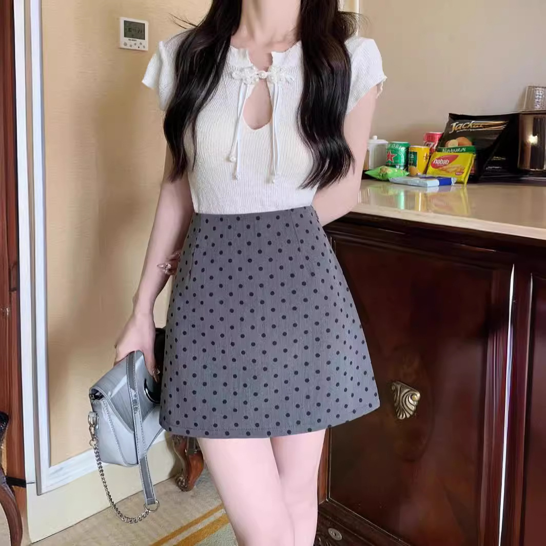 New Women's Skirt Summer New Korean Women's Commuter Multi functional High waisted Tight Skirt A-line Short Skirt New Designer Dress