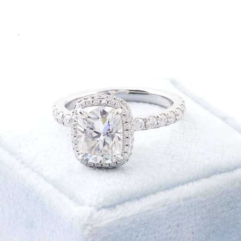 Wholesale Custom Rings for Wedding Band 10k/14k/18k Plated 2.5ct VVS Moissanite Ring for Women