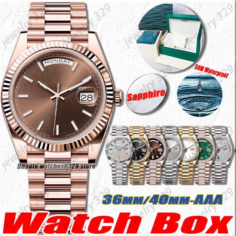 Mens Watch Luxury Designer Watches AAA+ High Quality 36MM 40MM 2813 MIYOTA 8215 Mechanical Automatic Movement Watch Stainless Steel Sapphire Luminous Fashion Watch