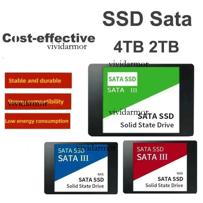 2025 New 4Tb SSD Sata Drive Sata3 2.5 Inch 2Tb 1Tb 560Mb/S High Speed Hard Disk Internal Solid State Drives For Laptop