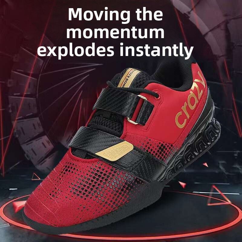 weightlifting shoes sports shoes professional indoor gym strength support training deadlift fitness shoes shock absorption and nonslip