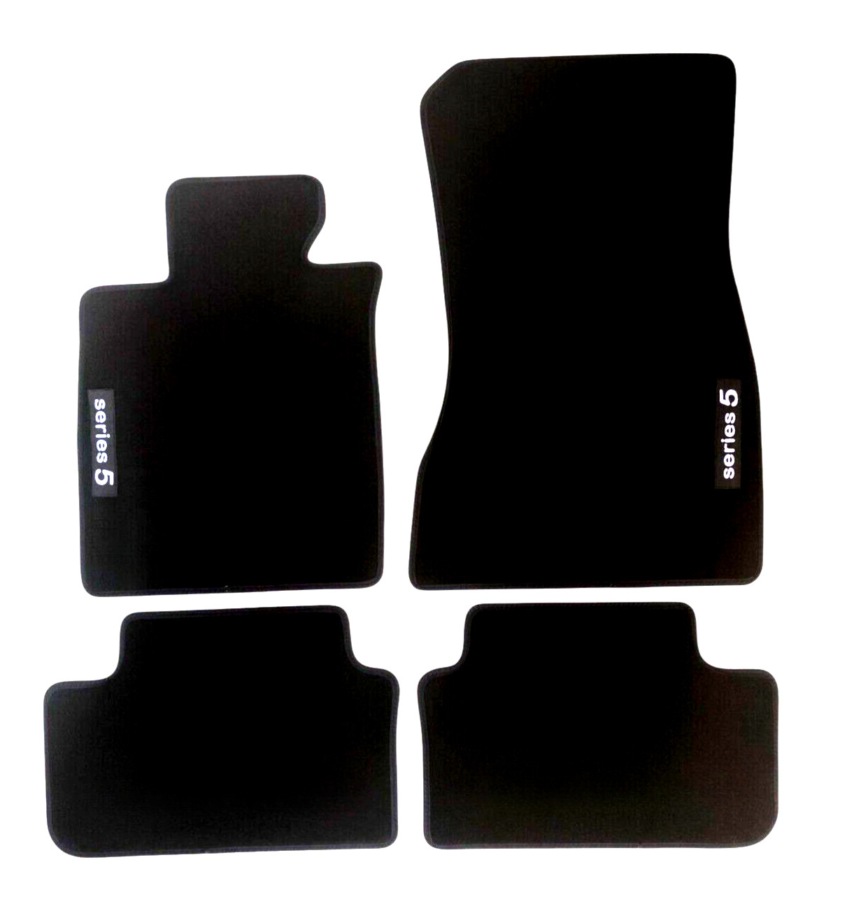 Car Floor Mats Velour For BMW 5 M5 G60 Waterproof Black Carpet Auto Liners New