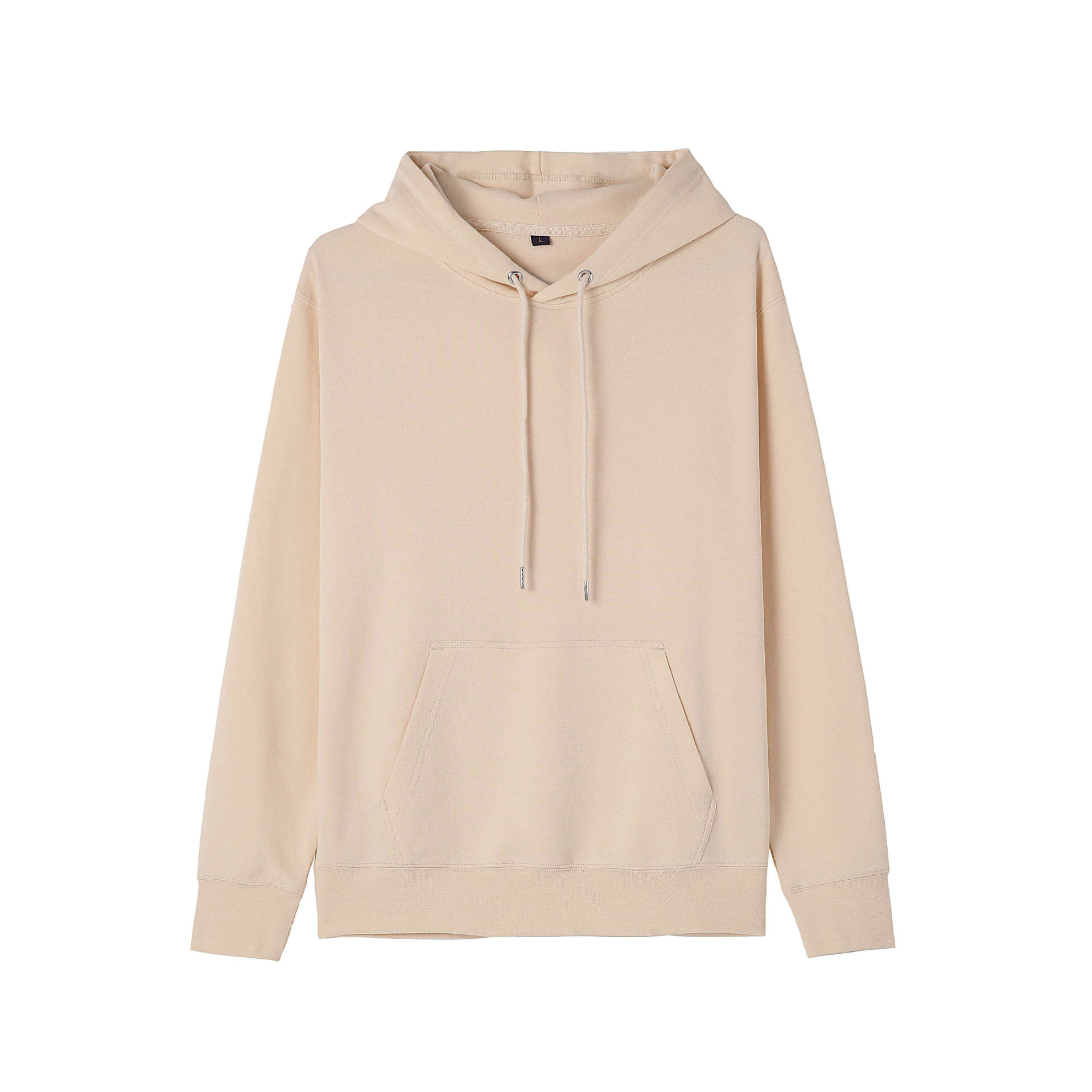 L44480 felpa con cappuccio da uomo, versatile e di tendenza, per uomo e donna, autunno e inverno, tinta unita, maniche lunghe