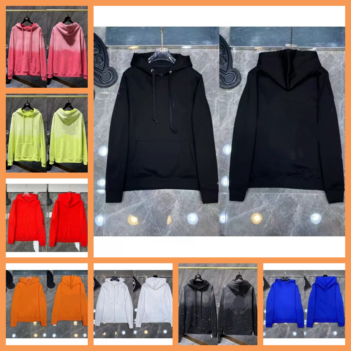 Fashion Chrome Hoodie Designer Hoodies Sweatshirts Hip Hop Running Jacket Pullover Hooded Cardigan Loose Man Hoody Clothinghigh Quality US size S-XL Hot-selling +999
