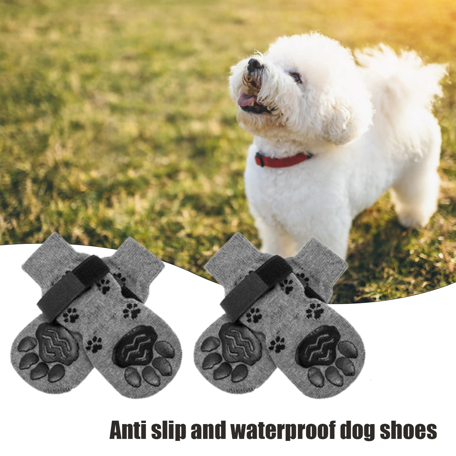 Pet Socks Cat And Dog Foot Covers Outdoor Anti-slip Dog Shoes Dirty-proof Anti-fall Dog Outing Shoes For Pets Dogs Walking 250709