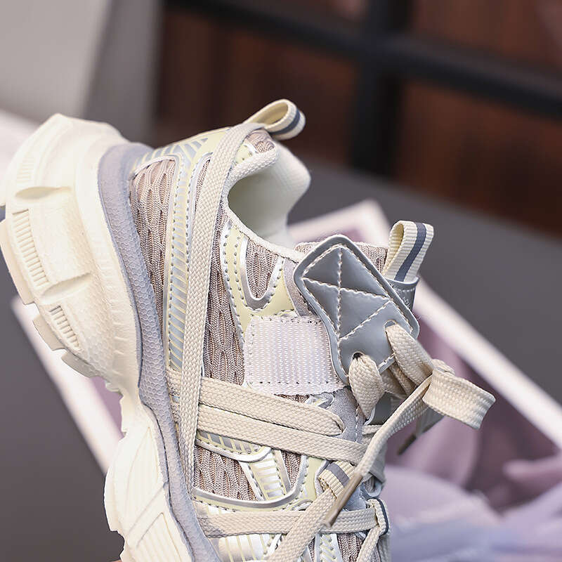 Girls' Fashion Dad 2025 Spring and Autumn New Korean Style Children's Color Block Sneakers Boys' Lightweight Running Shoes