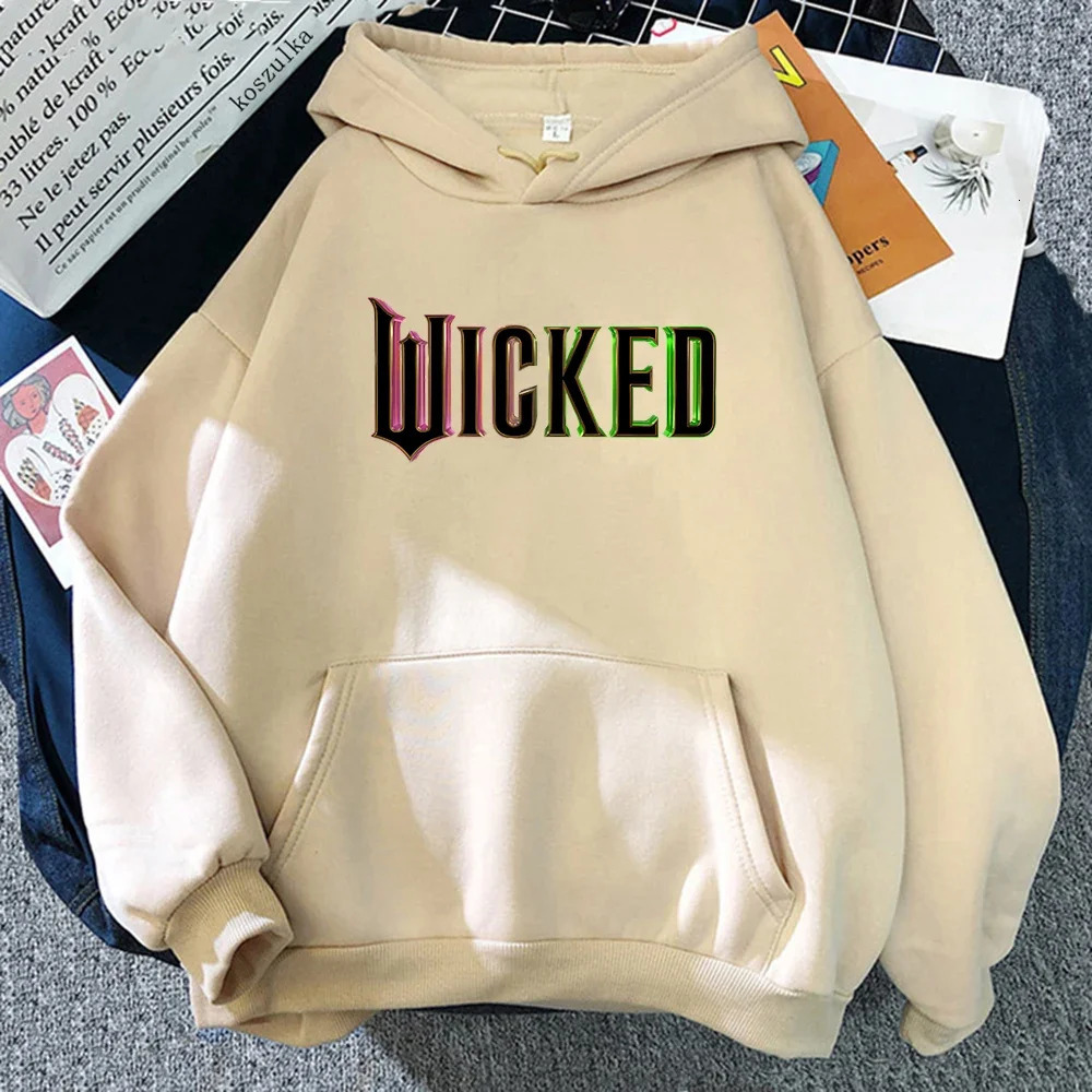Movie Wicked Hoodie Fashion Women Aesthetic Letter Shiz University Unisex Vintage Elphaba Glinda Pullover Sweatshirts 250707