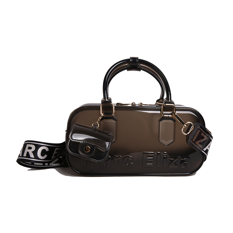 Women's PVC Jelly 2025 Fashionable Niche Single shoulder Cross body Casual and Versatile Hand - held Pillow Bags