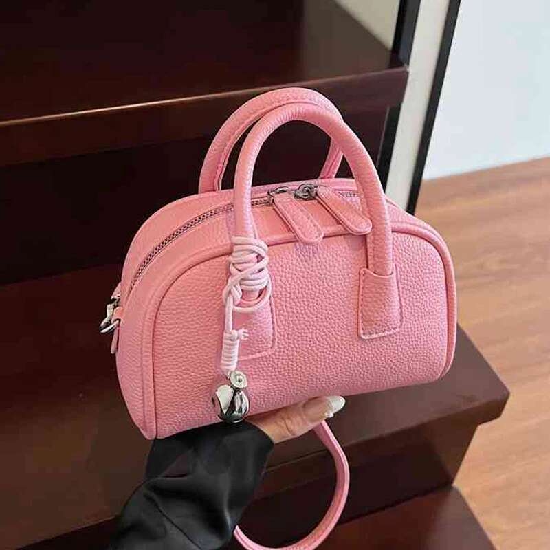 Exquisite Pink Handbags Summer Women's New Versatile Crossbody Bags Korean Elegant Female One Shoulder Bag Trend