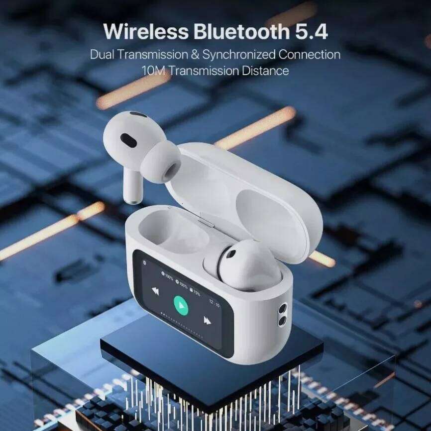 A9 Pro Earbuds Headphones Wireless Earphones Bluetooth 5.4 Touch Screen