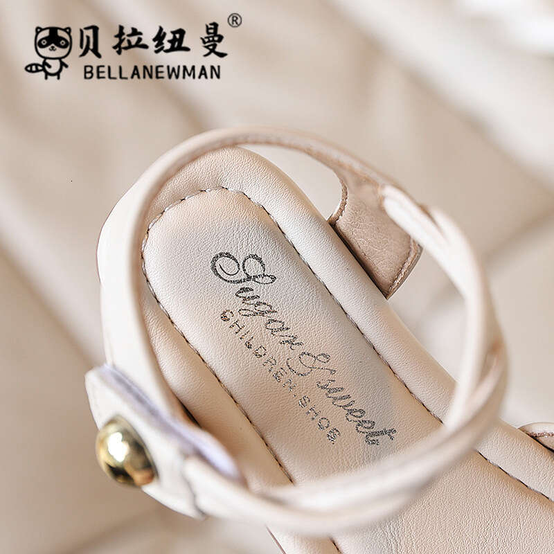 SHEIN Niche Design French Style One-Strap Bow Princess 2025 Summer New Children's Sandals