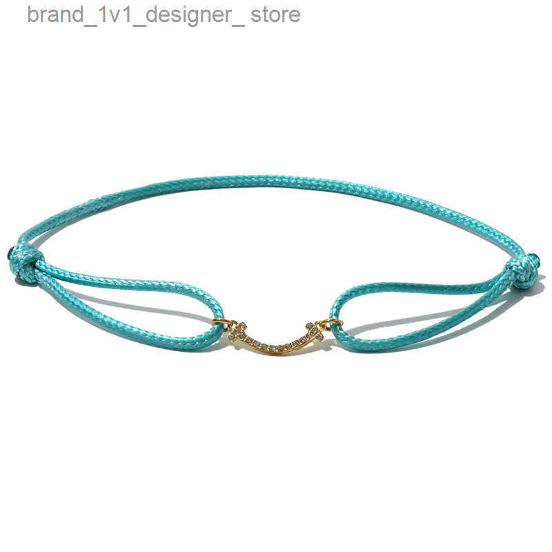 Champion Salsa Style Handwoven Couple Smiley Face Bracelet Fashion Adjustable Rope Jewelry S250714
