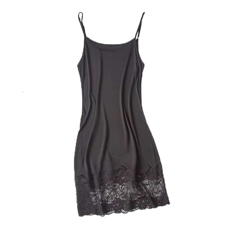 Knitted Silk Dungaree Slip Dress Lace Underskirt Nightdress 2021 New Fashion Womens Clothing dongdumaoyi