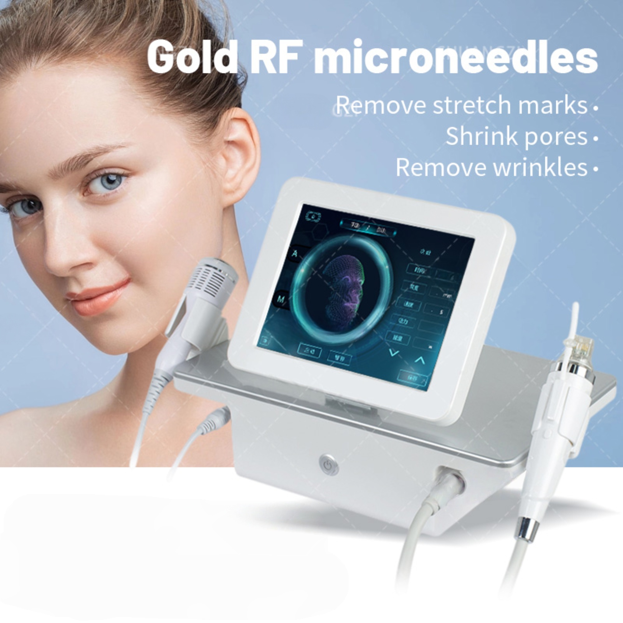 2025 New RF 2 in 1 Microneedle Machine RF Professional CE Body Skin Tightening Rejuvenating Skin Regeneration