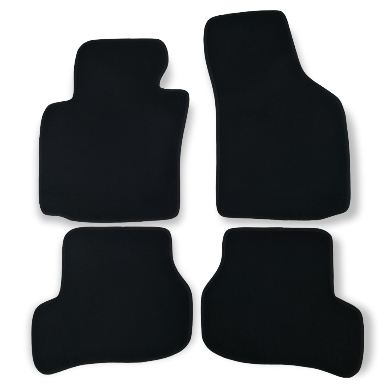 Velour Car Floor Mats For VW Golf Mk6 Waterproof Black Carpet Rugs Auto Liners