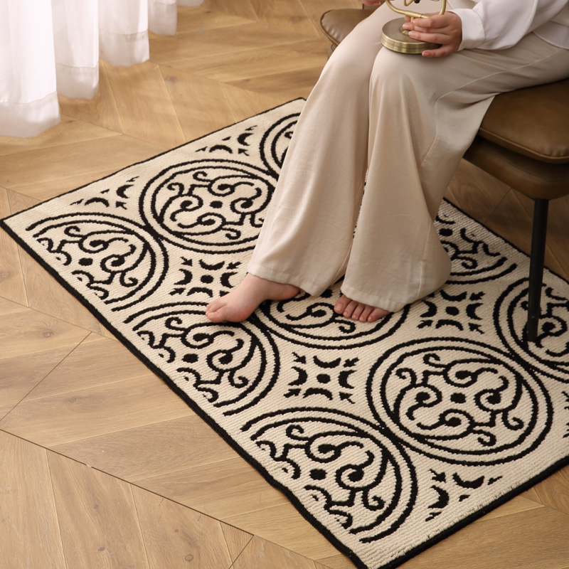 Retro Ethnic Carpets Turkish Persian Rug for Living Room Bedside Bedroom Vintage Floor Mat Entrance Doormat Carpet Large Rug