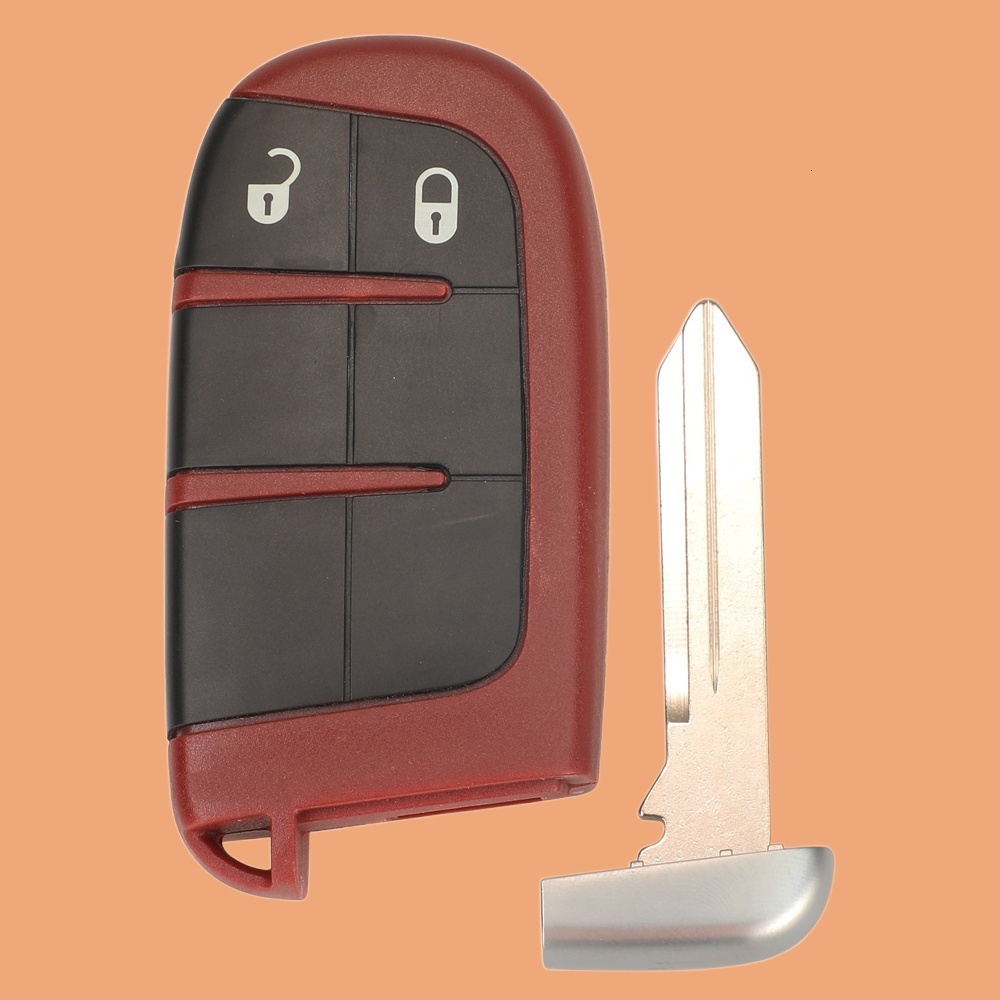 Update Jingyuqin 2/3/4/5 Butttons Car Key Case Shell Fob For SRT Hellcat Redeye Widebody 19 20 21 22