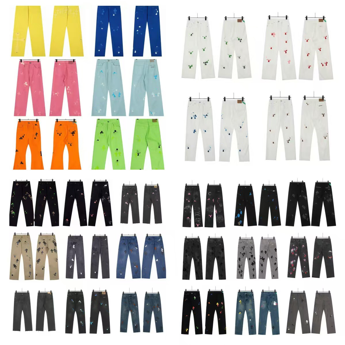 mens designer jeans jeans for men chrome jeans european jean hombre mens pants trousers biker embroidery ripped for trend cotton fashion jeans chromelyheartsjeans